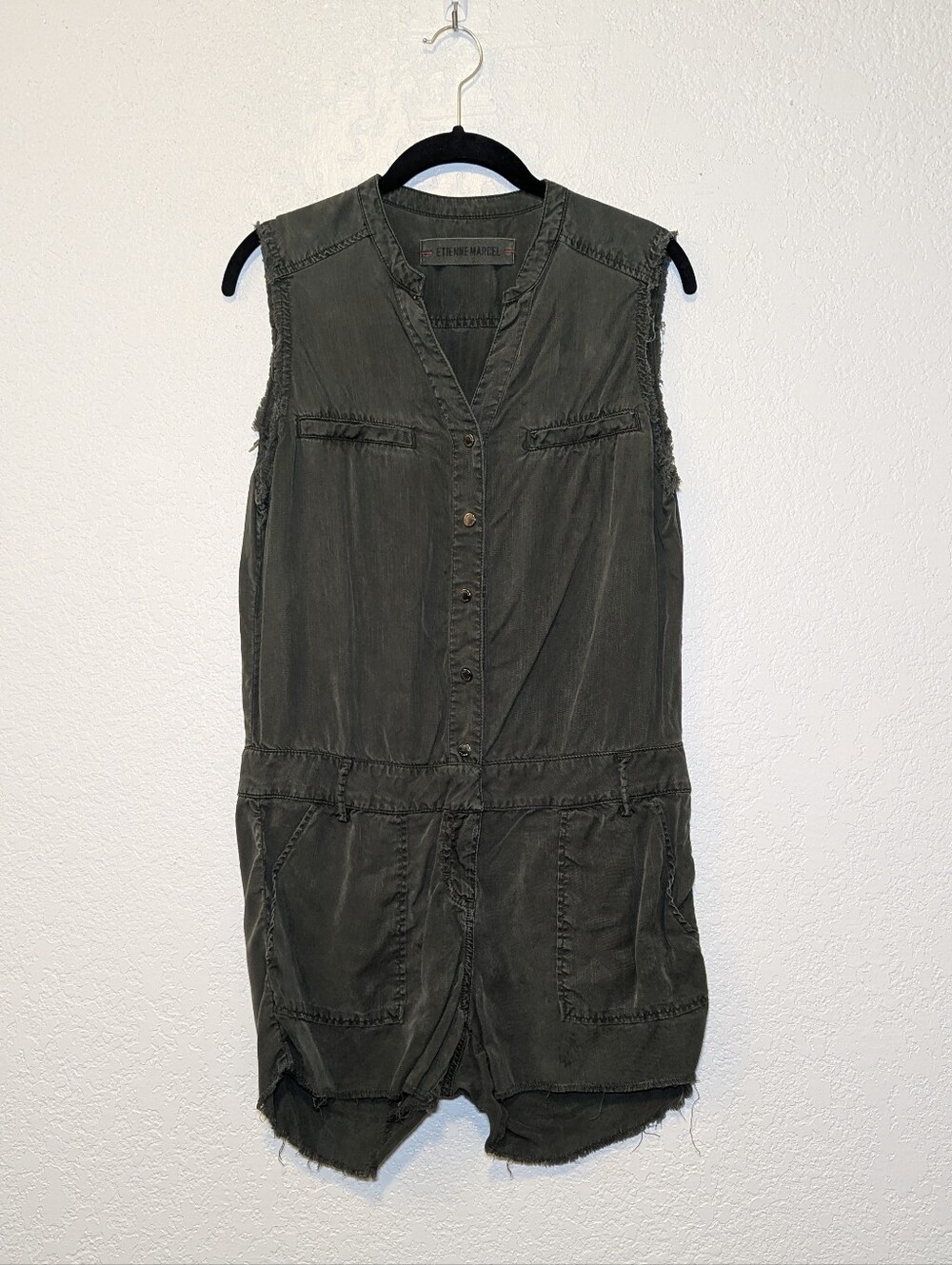 ETIENNE MARCEL MILITARY SHORT ROMPER